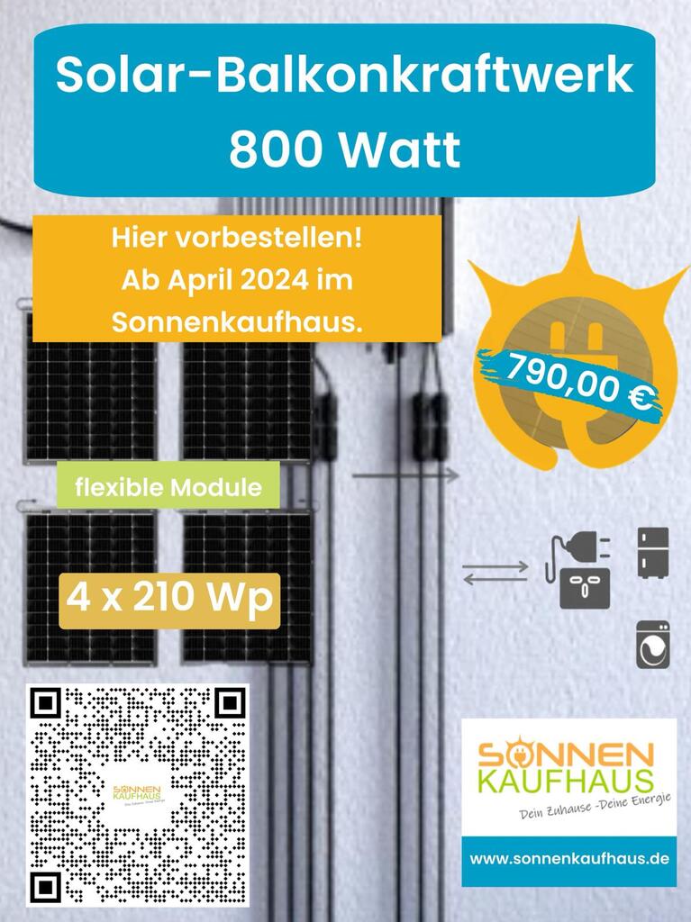 Jetzt vorbestellen das 800 Watt Solar Balkonkraftwerk mit 4 Stück 210 Wp Photovoltaikmodulen

Balkonkraftwerke für Hugstetten, Waldkirch, Emmendingen, Gundelfingen, Vörstetten, Wasser, Elzach, Teningen, Herbolzheim, Kenzingen.