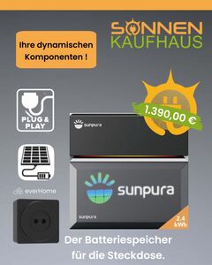 Mehr über den Artikel erfahren Sunpura Batteriespeicher: