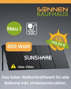 Mehr über den Artikel erfahren Sunshare Solar Balkonkraftwerke: